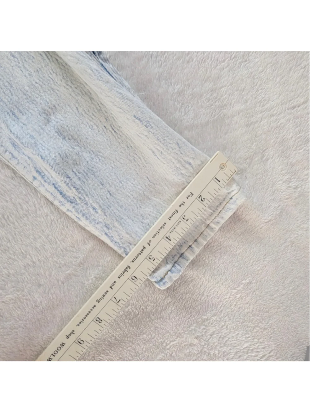 Anti Basic Daily Jeans Vintage Light Blue Acid Wash Ladder Jeans - Juniors 15